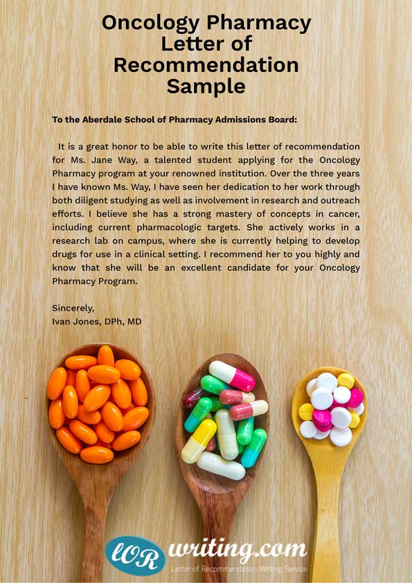 sample letter of recommendation