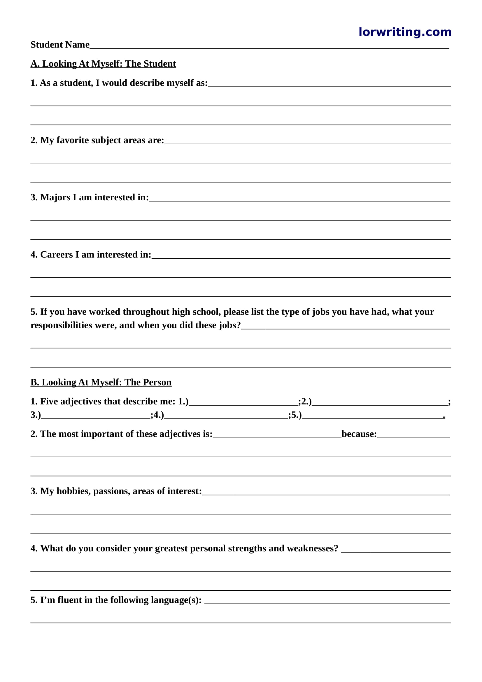 Create The Best Brag Sheet For Letter Of Recommendation